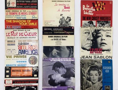 BANDES ORIGINALES DE FILMS Lot de 15 Eps de musiques de films. Set of 15x Eps of...