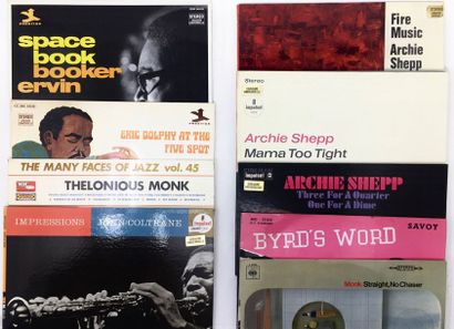 JAZZ Lot de 14 disques 33T de jazz. Originaux français. Set of 14 Lps of jazz, original...