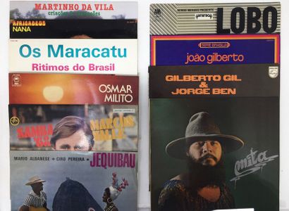MUSIQUE DU MONDE Lot de 10 disques 33T du Brésil. Set of 10 Lps from Brazil. 

VG/...