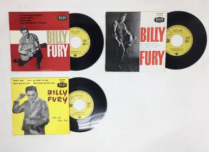 ROCK'N'ROLL Lot de 3 Eps de Billy Fury. Set of 3 Eps de Billy Fury. 

EX EX/ NM