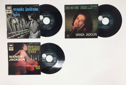 ROCK'N'ROLL Lot de 3 Eps de Wanda Jackson. Set of 3 Eps of Wanda Jackson. 

EX/ ...