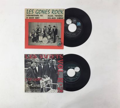 ROCK'N'ROLL Lot de 2 Eps de rock beat 60's label JBP avec Les Swifts (ecriture au...