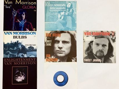 POP ROCK Lot de 7x 7“ de Van Morrison, pop americana. Set of 7x 7“ of Van Morrison,...