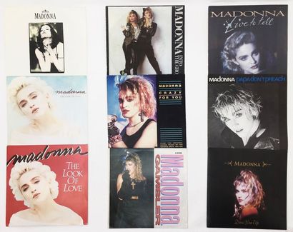 NEW WAVE/ 80's Lot de 18x 7“ de Madonna. Set of 18x 7“ of Madonna.

VG/ EX VG/ E...