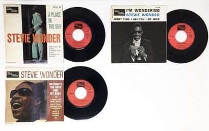 SOUL/ R'N'B/ FUNK Lot de 3x 7“/ Eps de Stevie Wonder. Set of 3x 7“/Eps of Stevie...