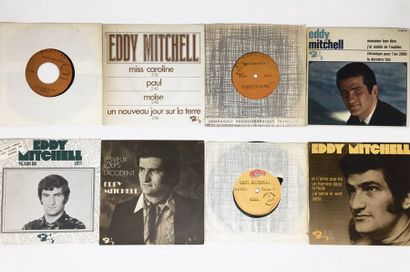 CHANSON FRANCAISE Lot de 11x 7“/ Eps d'Eddy Mitchell. Set of 11x 7“/ Eps by Eddy...