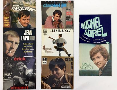 CHANSON FRANCAISE Lot de 20 Eps de chanteurs français. Set of 20 Eps of french singer.

VG/...