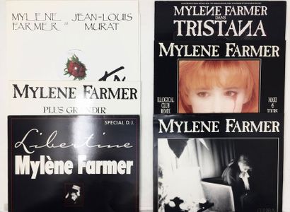 CHANSON FRANCAISE Lot de 6x 12" de Mylene Farmer. Set of 6x 12" of Mylene Farmer....