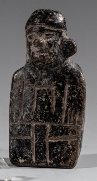 null Personnage assis
Terre cuite brun foncé
Culture Mixtèque, Mexique 1200 - 1521...