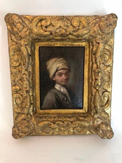 null Ecole italienne de la fin du XVIIème siècle

Portrait d’homme en buste au turban...