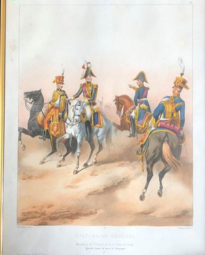 null Gravure en couleurs :

 Chasseurs à cheval et Garde Impériale (x 4)

On y joint,...
