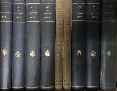 null Revues ART et DECORATION - Reliées

Années : 1897 à 1902, 1903 (1 vol) 1904...