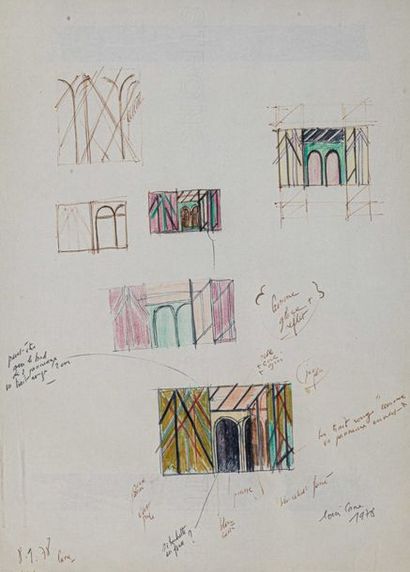 null Louis CANE (Né en 1943)

Dessin et rehauts de couleurs, signé en bas à droite

21x29...