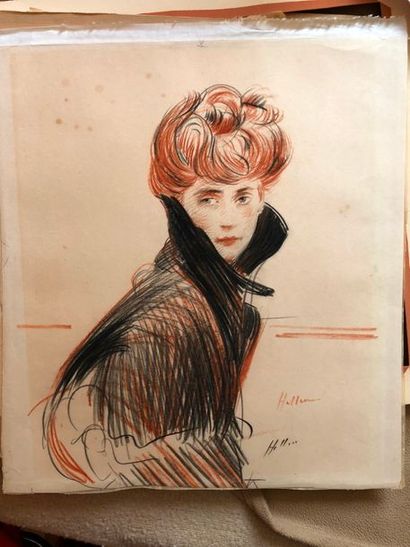 null #D'après Paul Cesar HELLEU

"Portrait de femme en buste"

51x43cm

