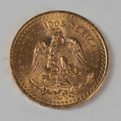 null A gold coin of 50 pesos 1821. Weight: 33.44 grams.