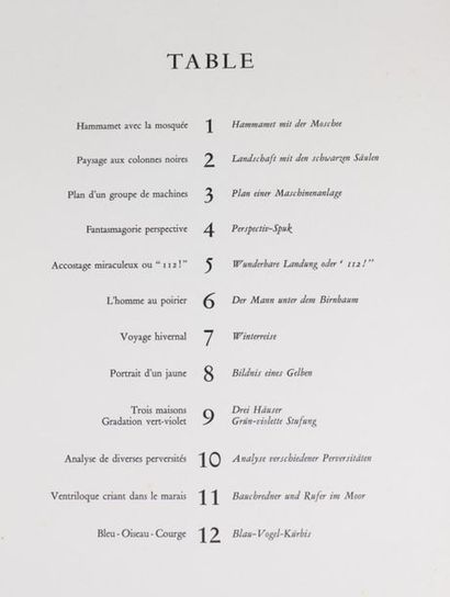 null Paul KLEE 12 watercolours commented by Felix Klee, Paris, Berggruen, 1964, large...