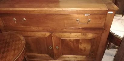 Wooden sideboard with two doors and one drawer,...