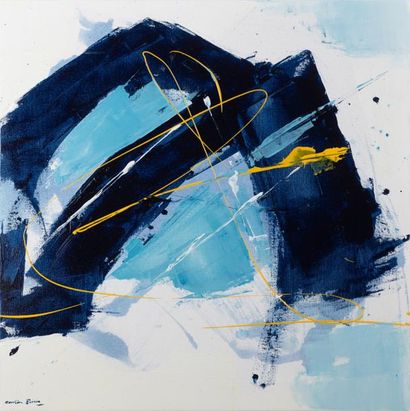 null Caroline POIRIER "Opus XVIII" HST, SBG, titled and dated on the back, 58x58...