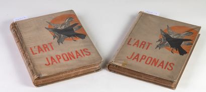 null Louis GONSE "L'art Japonais" 2 volumes Tomes I et II, in-folio 1883, rubbed...