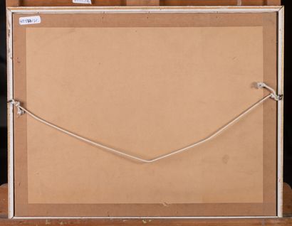 null Henri DE SAINT DELIS 1878-1949 "Cariole attelée" aquarelle, SBD, 22.5x33cm