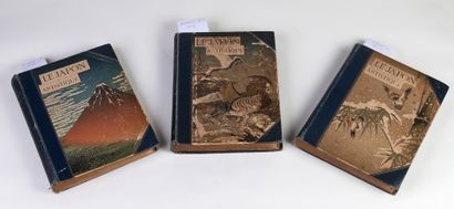 null Samuel BING "Le Japon artistique" 3 volumes, Tome I, Tome II and Tome V, large...