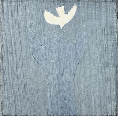  Pierre CALLEWAERT "Colombe" signed and dated on the back 2002, 30x30cm Jean-Pierre...