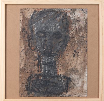  Michel NEDJAR "Figure" signed, located and dated "Paris Belleville 07/1994" on the...