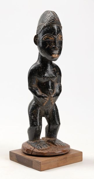 null BAOULE R.COTE D'IVOIRE Male statuette "Blolo bla" (husband of the afterlife),...