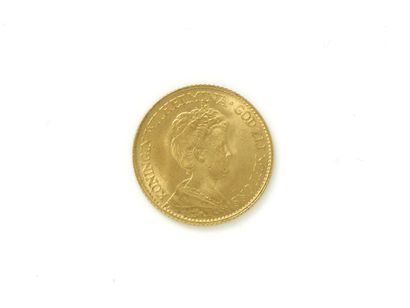 null Pièce de 10 gulden en or 750 millièmes, datée 1917.

Poids: 6.70 g.