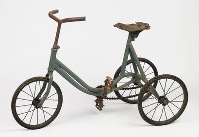 null Tricycle, vert, année 30, Long 77 cm