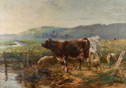 null VOISARD MARGERIE "The Cows" HST, SBD, 74.5x107cm