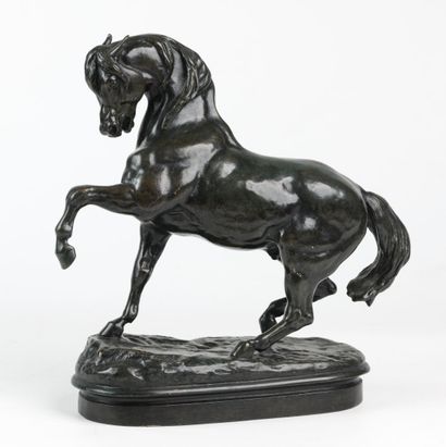 null 
Antoine Louis BARYE (1795 -1875)

TURKISH HORSE N° 2
(Front left raised, oval...