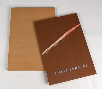 null Jean-Claude MATTRAT "A tête reposée" album of serigraphies/ Port folio, 45 plates...