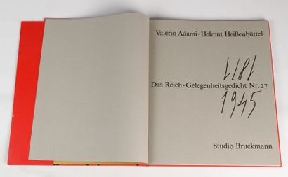 null ADAMI et HEISSENBÜTTEL «Das Reich» N°27, édition Studio Bruckmann. Edité à Munich...