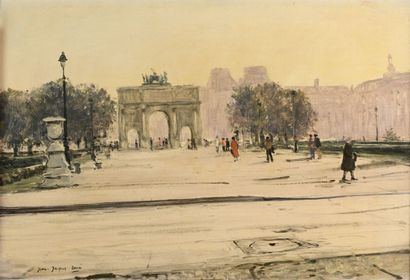 null Jean-Jacques RENE 1943 "L'Arc de Triomphe du Carrousel du Louvre" HST, SBG,...