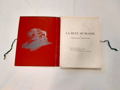 null une pochette "La bête Humaine" le chef d'oeuvre d'Emile ZOLA Illustration de...