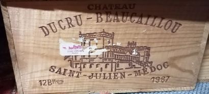null 
12 bottles Château Ducru Beaucaillou,Saint Julien, Médoc,1987 (sold as is without...