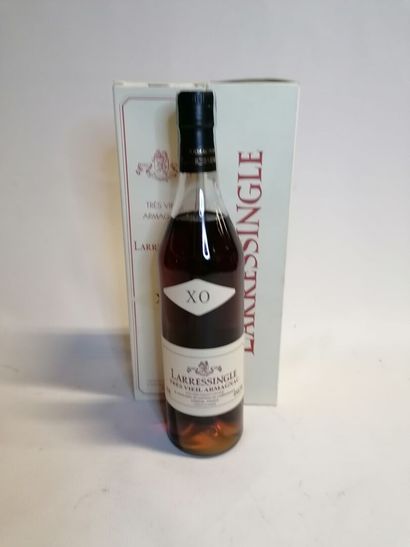 null 
ARMAGNAC, 2 bottles. Very old LARRESINGLE X.O 70cl (sold as is without gua...