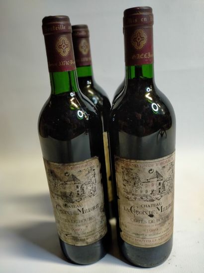  4 bottles, Château La croix de Milloit côte...