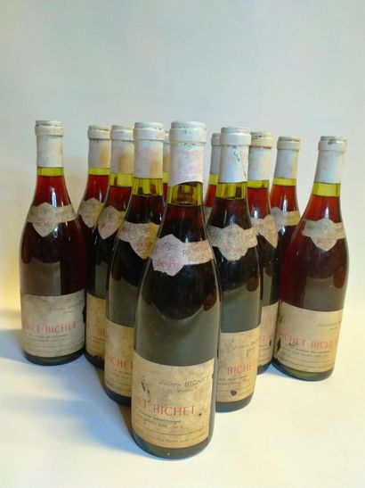 
12 bouteilles Joseph Bichet Pichet nuit...