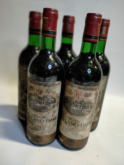 
5 bouteilles Château Galland Dast 1982 (vendu...