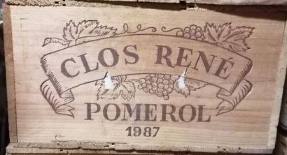 null 
12 bottles Clos René, Pomerol, 1987 (sold as is without guarantee)
