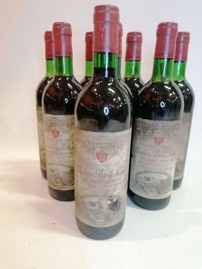 null 
8 bottles Château Barde 1982 (sold as is without guarantee)
