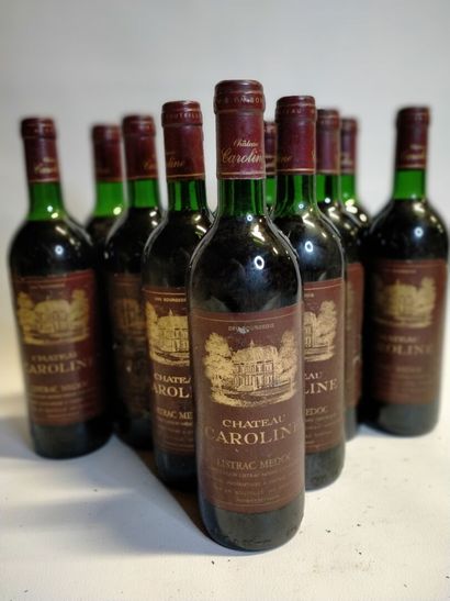 null 
12 bottles, Medoc, Château Caroline Listrac 1986 (sold as is without guara...