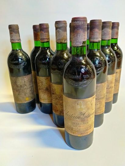 null 
11 bouteilles, Château Giscours Margaux, grand cru classé, Nicolas Tari Gerane,...