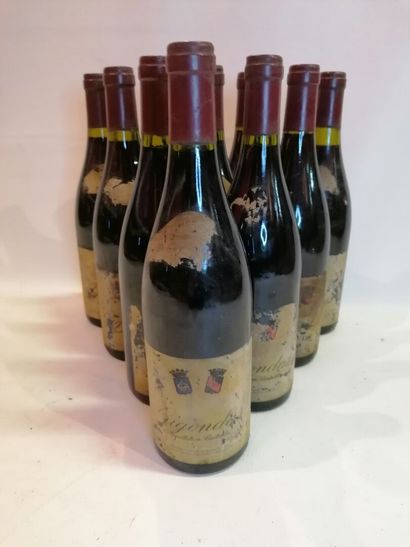 null 
10 bouteilles, Gidondas 1988 (vendu en l'état sans garantie)
