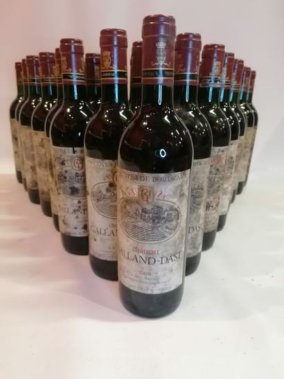  37 bottles, Château Galland Dast 1ere côtes...
