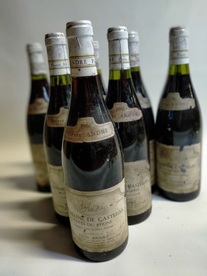 null 
11 bottles, Côtes du Rhône, Domaine de Castelas Pierre André 1986 (sold as...