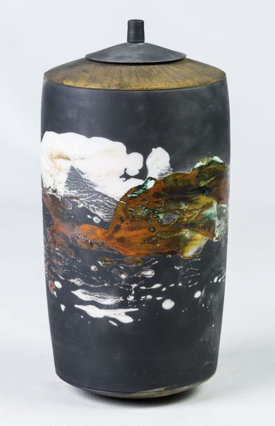 null HOOLE glazed ceramic vase, H 24cm