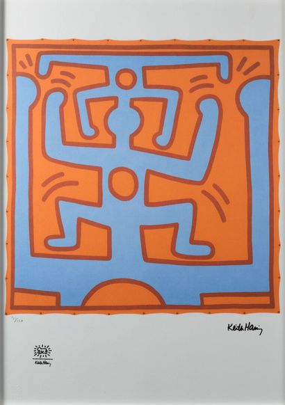 null Keith HARING "Pop Art 3" Serigraphy 31/150, SBD, 49x69cm